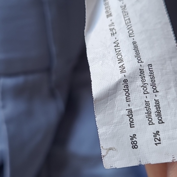 Zara Blue Wide Leg High Waisted Pants Size Large - Picture 9 of 12